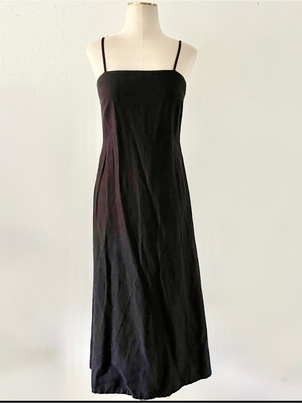 JAPNA Women's Size Large Cotton Sleeveless A-Line Maxi Dress